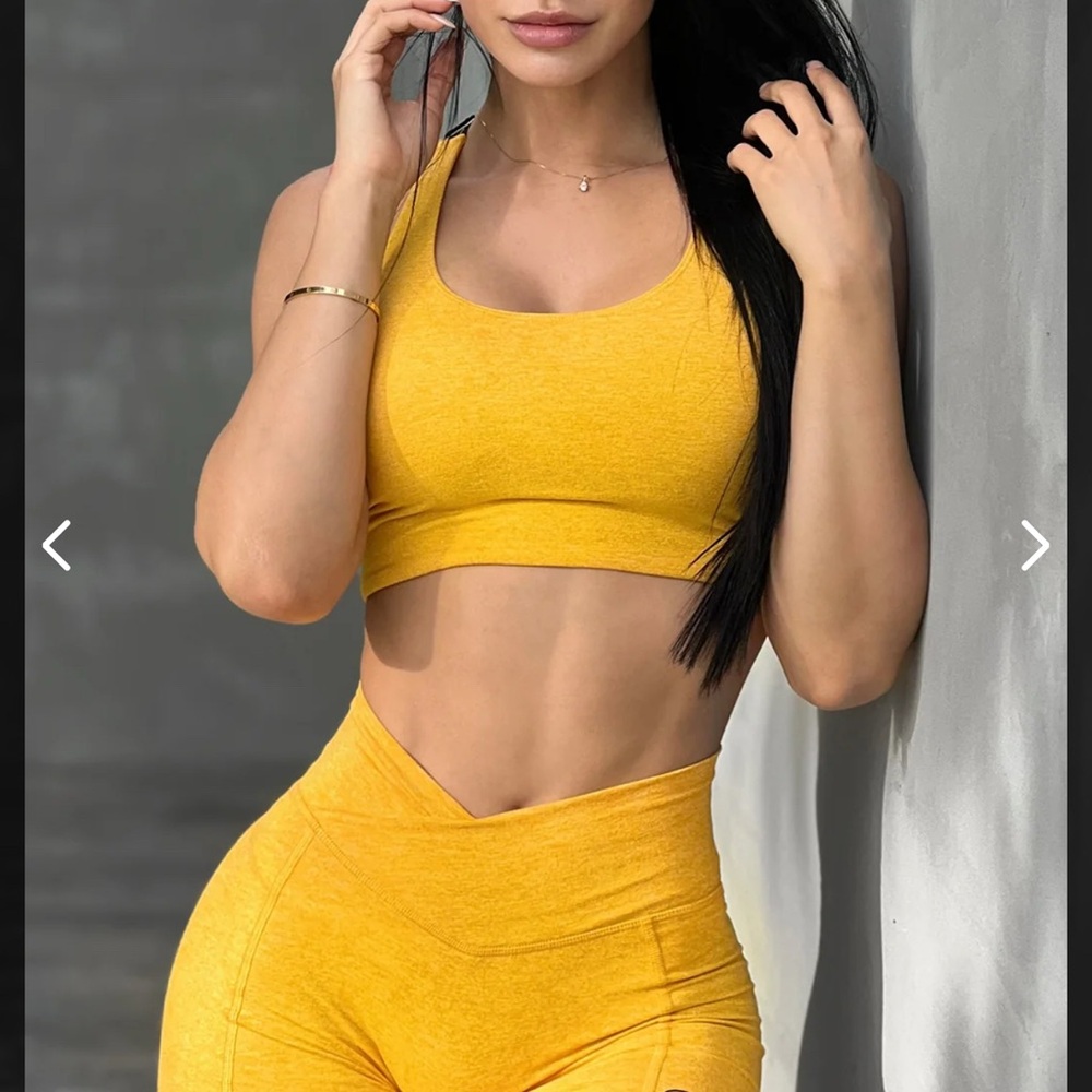 Bombshell Sportswear Elevated Tank Bra Sunkissed - Picture 5 of 6